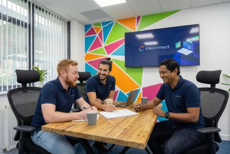 iceConnect team delivering AI business process automation
